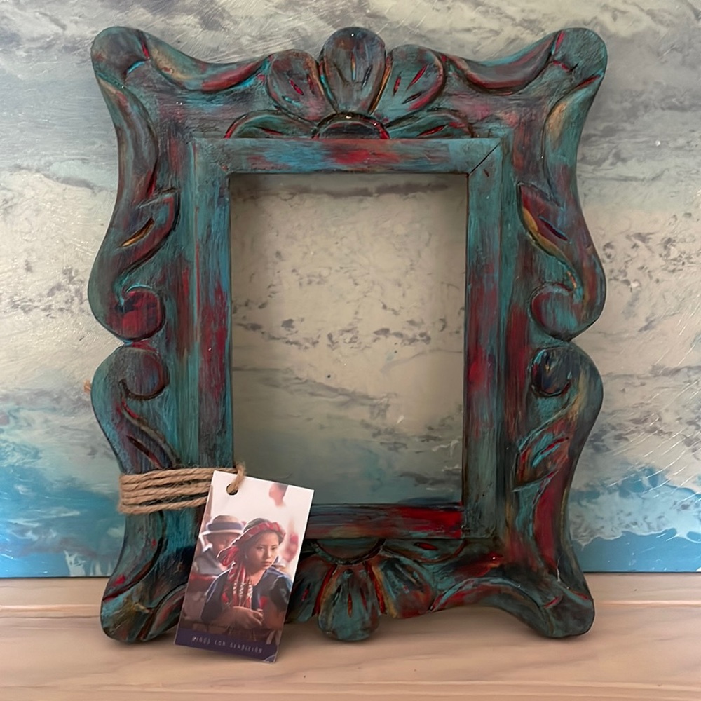 HANDMADE 5x7 frame from Guatamala NEW